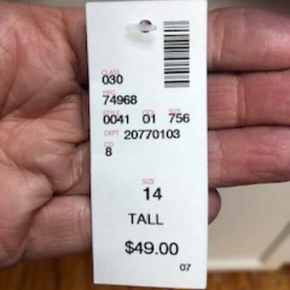 Avenue Black Pull On Dress Pants 14 Tall with Tummy Control mesh panel - Picture 3 of 7